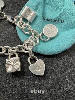 Tiffany co. Sterling silver charm bracelet charms