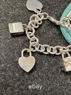 Tiffany co. Sterling silver charm bracelet charms