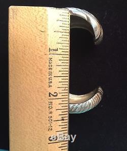 Tiffany co sterling silver Cuff Bracelet Rare Tree Ring Design