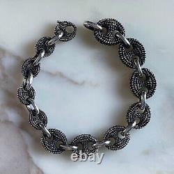 UGO CACCIATORI Bracelet sterling silver graduated bracelet Luster Marine series