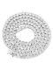 Unisex 1 Row 925 Sterling Silver 3mm 4mm 5mm Tennis Chain Necklace Anti Tarnish
