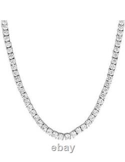 Unisex 1 Row 925 Sterling Silver 3mm 4mm 5mm Tennis Chain Necklace ANTI TARNISH