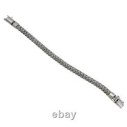 Unisex 925 Sterling Silver Bali Tula Woven 7 mm Bracelet Size 7.5-8-8.5B55