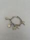 Vtg Tiffany & Co Sterling Silver Dog Airplane Lock Bag Eiffel Charm Bracelet
