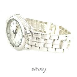 Very Nice Classic Fully Solid 925 Sterling Silver Mens Luxury Wrist Watch