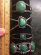 Vintage 925 Sterling Silver Turquoise Cuff Bracelet Lot Of 4 Native Am & Taxco