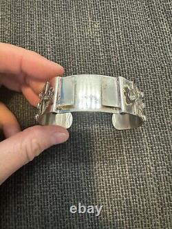 Vintage Bell Trading Post Sterling Silver & Turquoise, Watch Band/Cuff