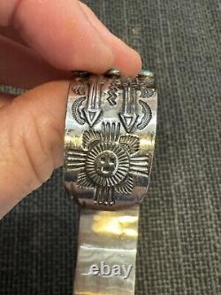Vintage Bell Trading Post Sterling Silver & Turquoise, Watch Band/Cuff
