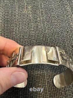 Vintage Bell Trading Post Sterling Silver & Turquoise, Watch Band/Cuff