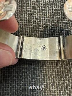 Vintage Bell Trading Post Sterling Silver & Turquoise, Watch Band/Cuff