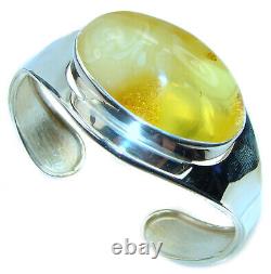 Vintage Design Genuine Polish Amber. 925 Sterling Silver handmade Bracelet / Cu