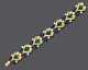 Vintage Emerald, Sapphire And Diamond Bracelet, In 18k Yellow Gold Over 7.5