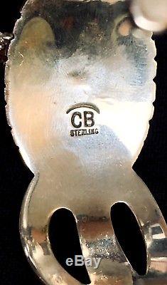 Vintage STERLING SILVER JEWELRY LOT MEXICO LAPIS Bracelet TAXCO Earring Brooch