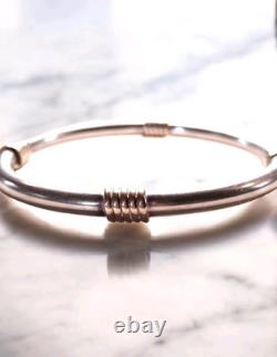 Vintage Statement Sterling Silver 925 Bangle Bracelet