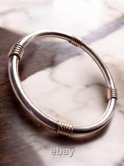 Vintage Statement Sterling Silver 925 Bangle Bracelet