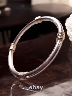 Vintage Statement Sterling Silver 925 Bangle Bracelet
