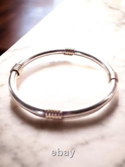 Vintage Statement Sterling Silver 925 Bangle Bracelet