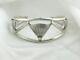 Vintage Sterling Silver Native American Shell Cuff Bracelet Zuni. 925