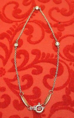 Vintage Sterling Silver Tiffany Elsa Peretti Diamond By The Yard Bracelet