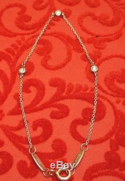Vintage Sterling Silver Tiffany Elsa Peretti Diamond By The Yard Bracelet