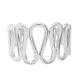 Wedding Gifts 925 Sterling Silver Women Cuff Bangle Bracelet For Prom Size 7.25