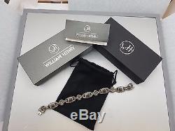 William Henry Noir BR3 CF Carbon Fiber and Sterling Silver Bracelet