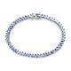 Women 925 Silver Bracelet Tanzanite Size 8 Ct 12.9