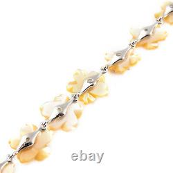 Women Jewelry Gift 925 Sterling Silver Bracelet Citrine Flower Ct 1.5