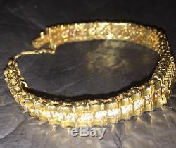 Women's Gift 6 Ct Round-Cut Diamonds Tennis Bracelet In 14k Yellow Gold Over 7