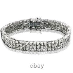 Women's Tennis Bracelet with Diamonds in Sterling Silver 1 Carats 7.5