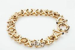 Womens Fashion Style ROUND-CUT DIAMOND BRACELET IN 14K Yellow GOLD OVER