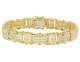 Yellow Gold Finish Real Diamond Designer Men's Pave Bracelet 1/2 Ct 8 12mm